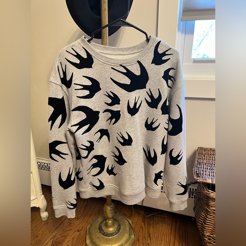 Alexander McQueen swallow crewneck sweatshirt